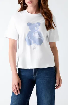 Guess Bear Graphic Tee in White Multi at Nordstrom, Size X-Small