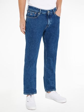 Tommy Jeans 5-Pocket-Jeans TOMMY JEANS Ryan Regular Straight, Herren, Gr. 31, L&auml;nge 32, blau (denim medium), Denim/Jeans, Obermaterial: 99% Baumwolle, 1% Elasthan
