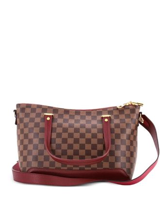 Louis Vuitton Hyde Park Handbag Damier with Leather satchel - women - Fabric/Leather - One Size - Brown