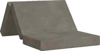 vidaXL Sof&aacute; Cama Plegable 100 X 67 X 45 Cm Gris Claro Vidaxl