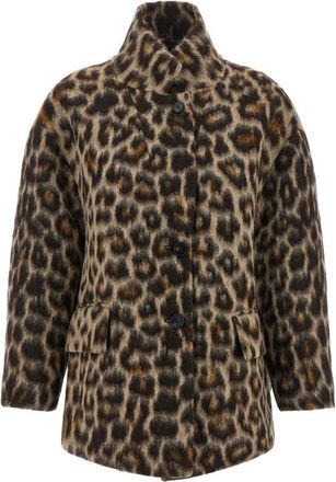 Alberto Biani Oversize Caban - Dames - Zomerjassen - Veelkleurig - XS - Wol - Jassen