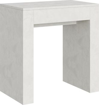 Itamoby Consola Extensible 90 X 47 - 299 Cm Mesa Comedor Madera Blanca Allin