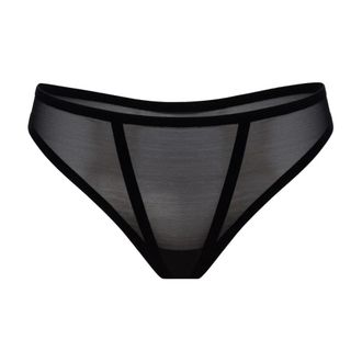 Wolford Bonded to Tulle String - - Underwear - Donna - Nero - S