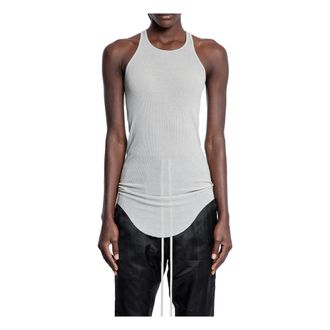 Rick Owens Tops, Dames, Wit, S, Basic Rib Tank