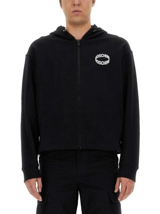 Moschino Zip-Up Front Sweatshirt