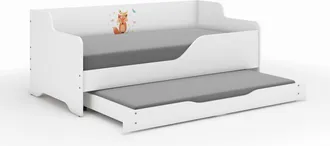 OEM Cama Infantil Lilu De 160x80 Cm Con Forma De Zorro Y Funci&oacute;n Para Dormir