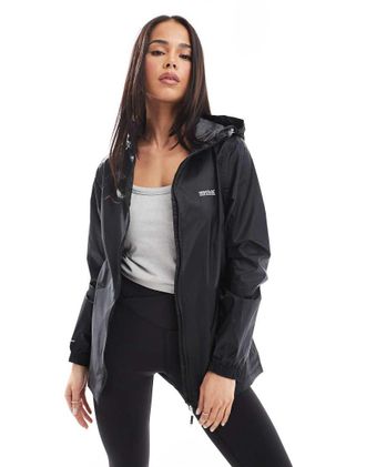 Regatta Pack-It III - Giacca impermeabile da pioggia da donna nera-Nero