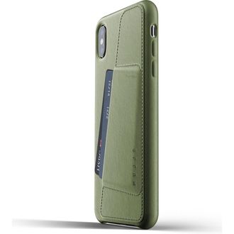Mujjo Full Leather Wallet Case for iPhone XS Max in Olive at Nordstrom