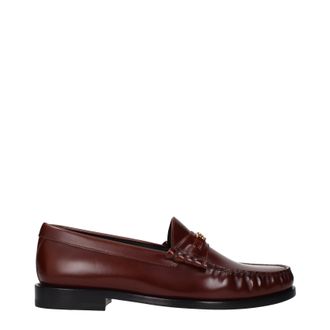 Celine Triomphe Herens Loafers rood/bordeaux leer