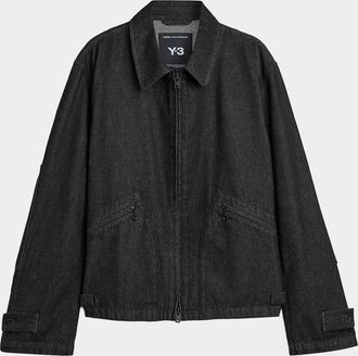 Yohji Yamamoto Men & apos;s Denim Blouson Jacket