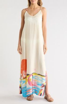 Maaji Debbie Cover-Up Dress in Off White Multi at Nordstrom Rack, Size Medium