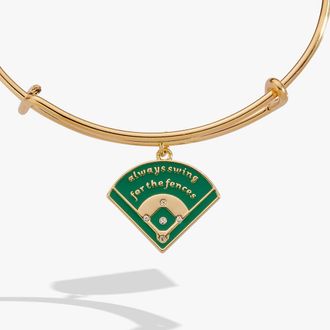 Alex and Ani Always Swing for the Fences Charm Bangle in Gold at Nordstrom