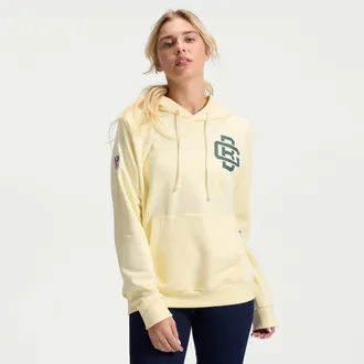 Nike Green Bay Packers Rivalries Collection Sideline Nike Womens Dri-FIT NFL Pullover Hoodie in Brown | 03C370Q7T-ZHT