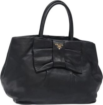 Prada Tweedehands leren handtassen - Dames - Vintage Shopper - Zwart - ONE Size - Leer - Vintage