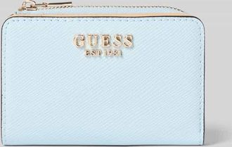 Guess Portemonnaie in Leder-Optik Modell Laurel in Hellblau, Gr&ouml;&szlig;e 1