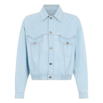 Versace Heren, Jassen, Blauw, Maat: M