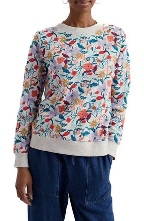 Seasalt Cornwall Bright Wave Organic Cotton Sweatshirt in Winding Meadow Mix at Nordstrom, Size 14 Us