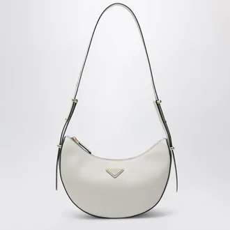 Prada Arqu&eacute; medium shoulder bag in white leather