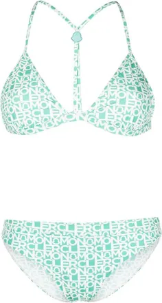 Moncler Sky Blue Triangle bikini set