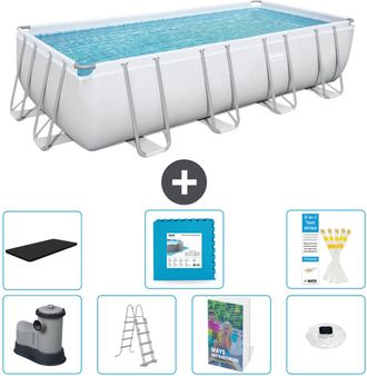 Bestway Piscina Bestway Power Steel Rectangular - 549x274x122 Cm - 8-piezas S674