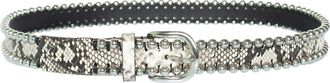 Isabel Marant Zap Belt With Studs And Snake Print (Authentic Pre-Loved)
