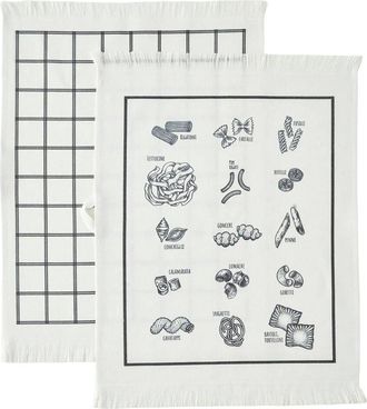 Bella Maison Set Of 2 Spaghetti Kitchen Towels