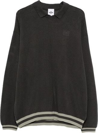 adidas Logo-print Mesh Sweater