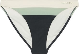 Marc O'Polo Bikini-Hose MARC OPOLO Summer Stripes, Damen, Gr. XS, N-Gr, schwarz navy blockstripe, Elasthan, Polyamid, unifarben mit Farbeinsatz, Badehosen Bikini-