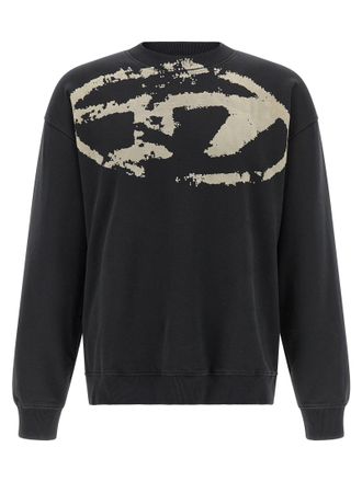 Diesel Zwarte Katoenen Sweatshirt