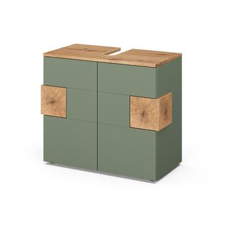 Vicco Mueble Bajo Lavabo Eden, Verde/artesano, 73.1 X 64 Cm, Vicco