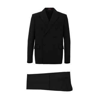 Gucci Double Breasted Suit in Black