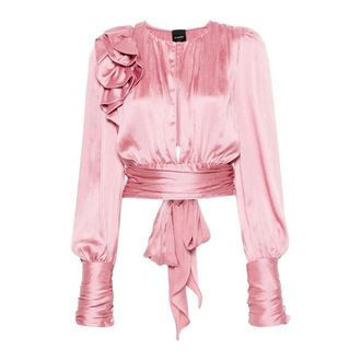 Pinko Sleeveless Top - female - PINKO - Blouses - Pink - S - Blouses & Shirts