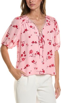 CeCe by Cynthia Steffe Cece V-Neck Pintuck Blouse