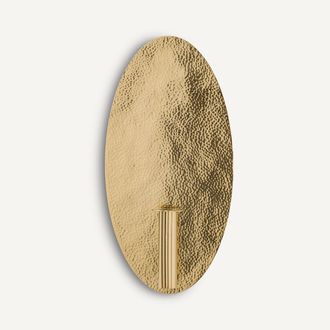 AM.PM Wandkandelaarvaas, ovaal, messing, Lunou