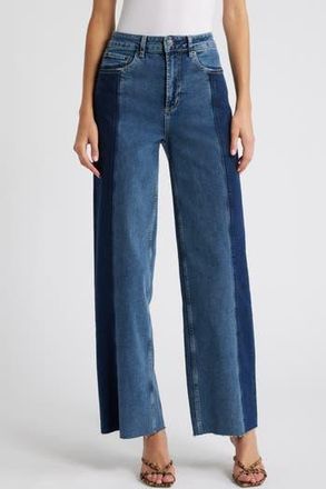 Rails Getty Panel High Waist Wide Leg Jeans in Twilight Shadow at Nordstrom Rack, Size 30