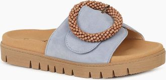 Gabor Womens Everly Womens Mule Sandals - Sky Sde - Size: 6.5