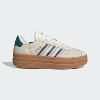 adidas Womens VL Court Bold Shoes - White Leather - Size UK 3.5