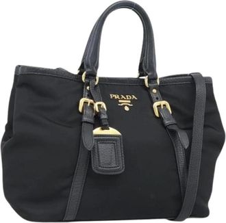 Prada Pre-owned Vintage Hand Bag - Dames - Vintage Handtas - Zwart - ONE Size - Leer - Vintage