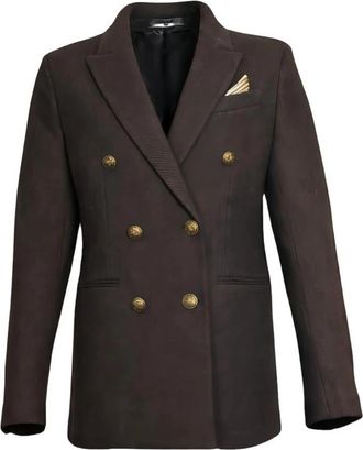 Circolo 1901 Dubbelrijige Blazer - Dames - Blazers - Bruin - L - Jassen
