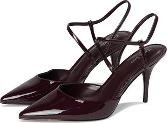 Calvin Klein Cordera Womens Shoes Dark Red Patent : 7.5 M, Synthetic