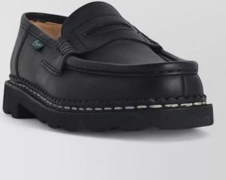 Paraboot reims leather loafers chunky sole