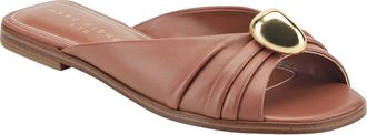 Marc Fisher Dalani Slide Sandal in Dark Natural at Nordstrom, Size 7.5
