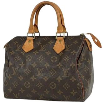 Louis Vuitton Pre-owned Monogram Canvas Handtas - Dames - Pre-owned - Bruin - Maat: ONE Size Leer