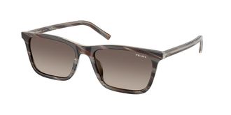 Prada PR D19S 23P30S Mens Sunglasses Brown Size 55