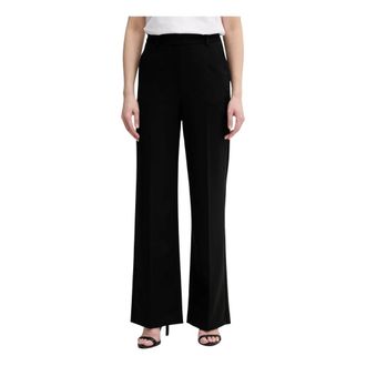 Karl Lagerfeld Dames, Broeken, Zwart, Maat: S Viscose