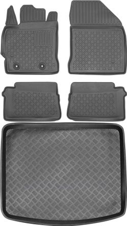 OEM Juego De Alfombrillas Para Coche Y Maletero Para Toyota Auris Ii Hatchback (2012-2018)