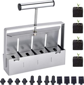 OEM Herramienta Manual Para Apilar Bloques De Tierra De 5,1 Cm, Apilador Manual De Micro Suelos, Juego De Herramientas Para Apilar Semillas, Prensa Para T