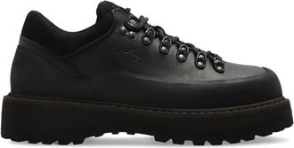 Diemme Cornaro Due Gomma schoenen - Dames - Veterschoenen - Zwart - 36 EU - Leer - Schoenen