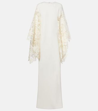 Oscar De La Renta Floral silk-blend kaftan
