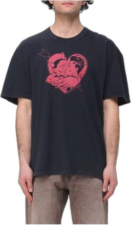 Our Legacy T-shirt Girocollo Oversize - - Tops - Uomo - Nero - L